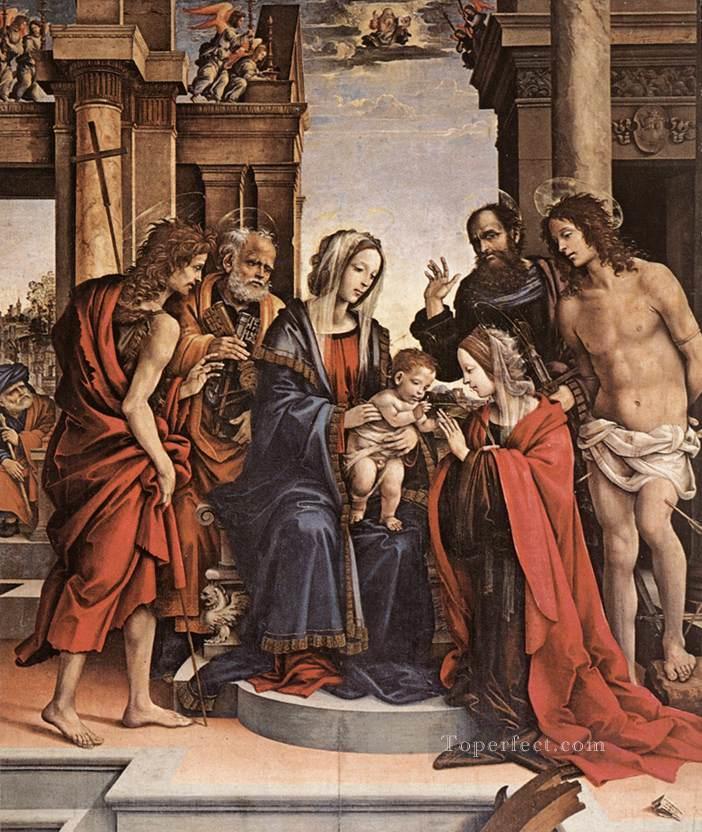 Las bodas de Santa Catalina 1501 Christian Filippino Lippi Pintura al óleo